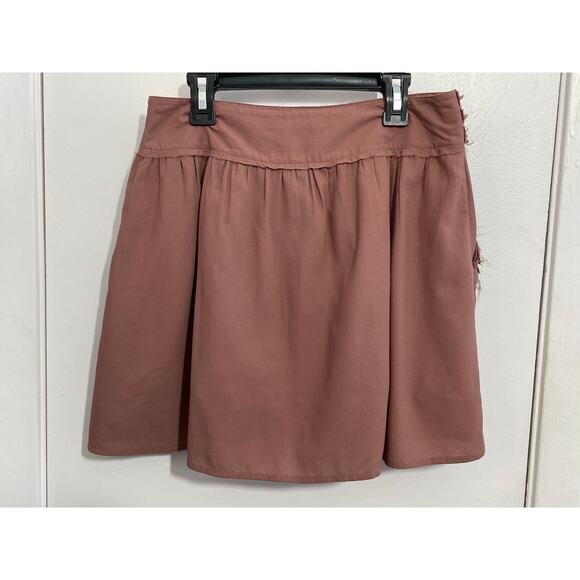 Maison Scotch Mini Skirt Small Pink Ruffled Romantic Swiftie Fairy Boho - Picture 4 of 7